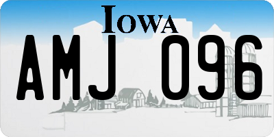 IA license plate AMJ096