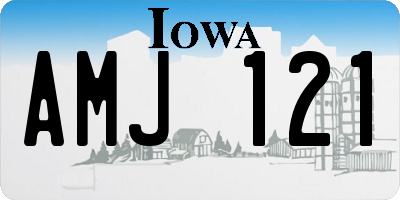 IA license plate AMJ121