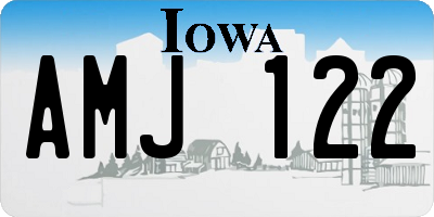 IA license plate AMJ122