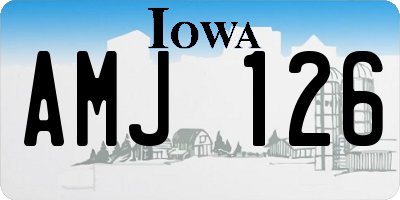 IA license plate AMJ126