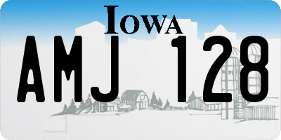 IA license plate AMJ128