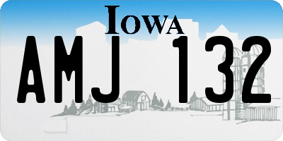 IA license plate AMJ132