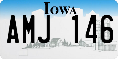 IA license plate AMJ146