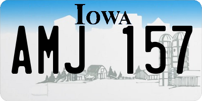 IA license plate AMJ157