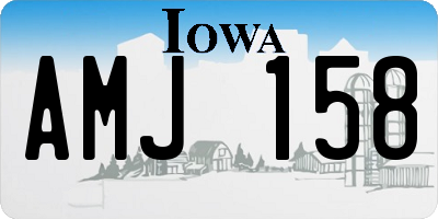 IA license plate AMJ158