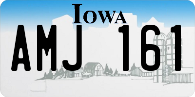 IA license plate AMJ161
