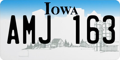 IA license plate AMJ163