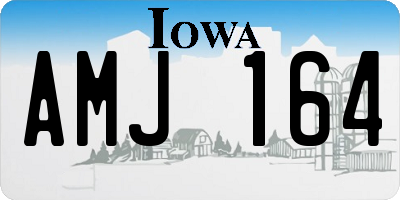IA license plate AMJ164
