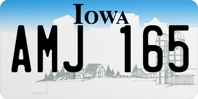 IA license plate AMJ165