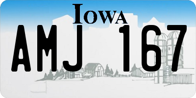 IA license plate AMJ167
