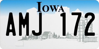 IA license plate AMJ172