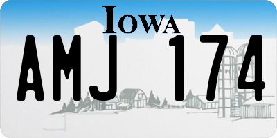 IA license plate AMJ174