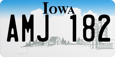 IA license plate AMJ182