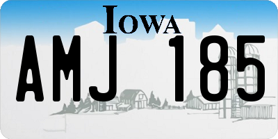 IA license plate AMJ185