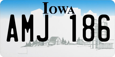 IA license plate AMJ186
