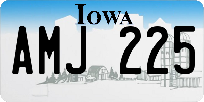 IA license plate AMJ225