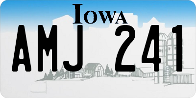 IA license plate AMJ241