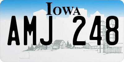 IA license plate AMJ248