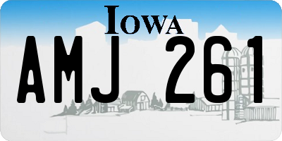 IA license plate AMJ261