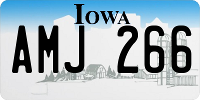 IA license plate AMJ266