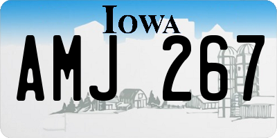 IA license plate AMJ267