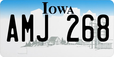 IA license plate AMJ268