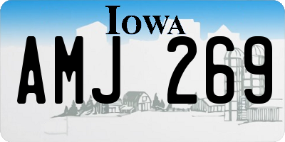 IA license plate AMJ269