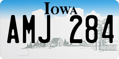 IA license plate AMJ284