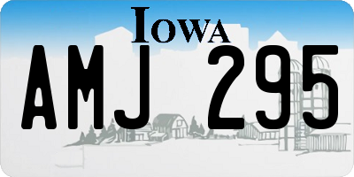 IA license plate AMJ295