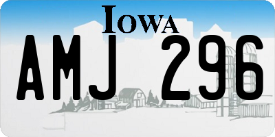 IA license plate AMJ296