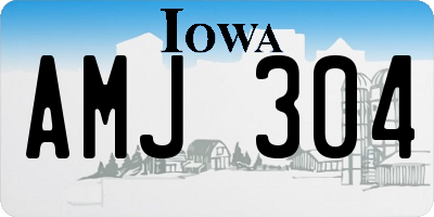 IA license plate AMJ304