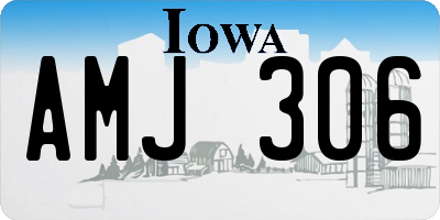 IA license plate AMJ306