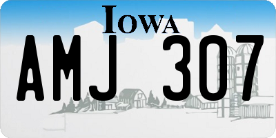 IA license plate AMJ307