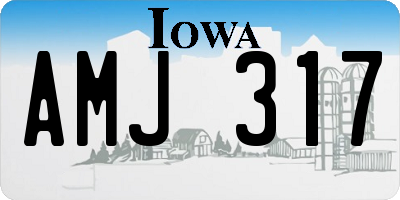 IA license plate AMJ317