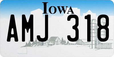 IA license plate AMJ318