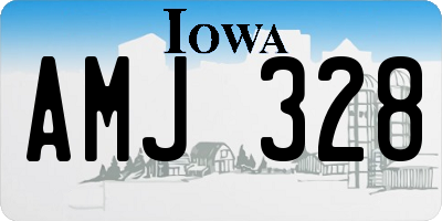 IA license plate AMJ328