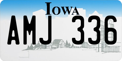 IA license plate AMJ336