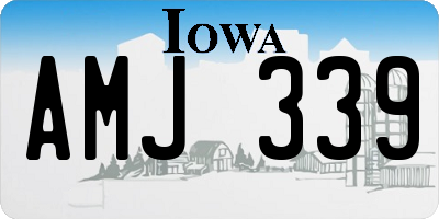IA license plate AMJ339