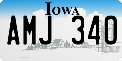 IA license plate AMJ340
