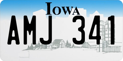 IA license plate AMJ341