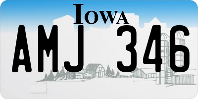 IA license plate AMJ346