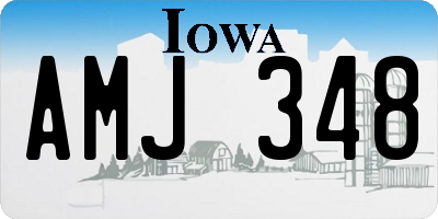 IA license plate AMJ348