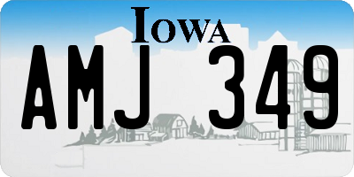 IA license plate AMJ349