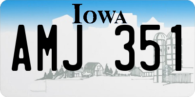IA license plate AMJ351