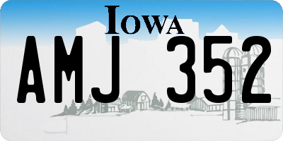 IA license plate AMJ352