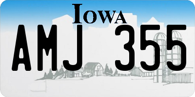 IA license plate AMJ355