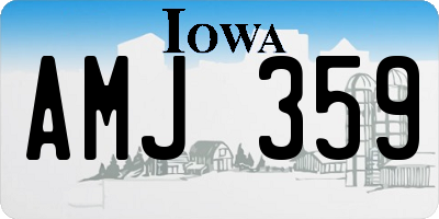 IA license plate AMJ359