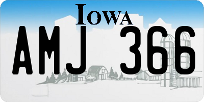IA license plate AMJ366