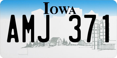 IA license plate AMJ371