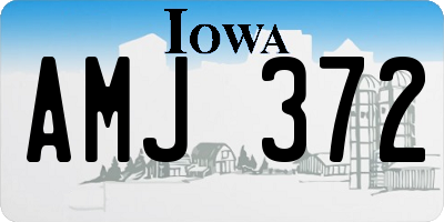 IA license plate AMJ372